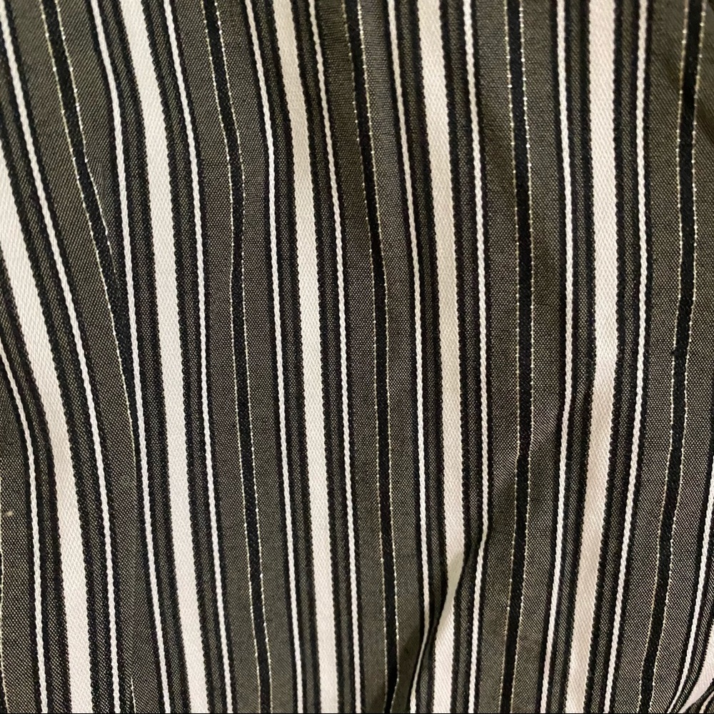 Express Striped Metallic Button Down Size M - image 3